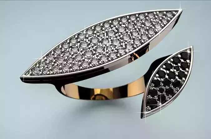 Ring02 gold ring with pattern 3D print model