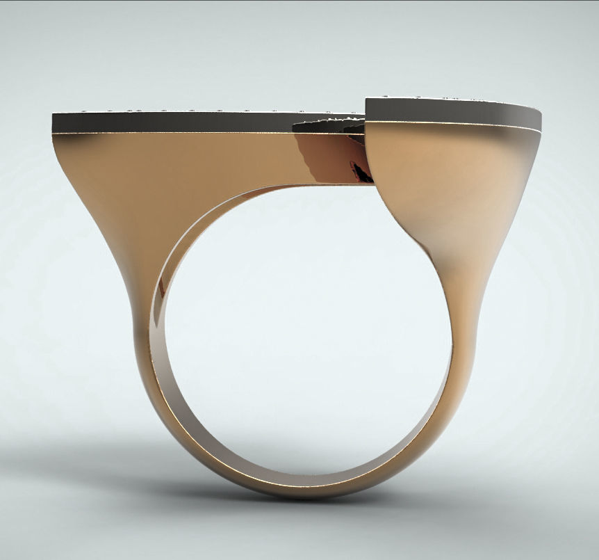 Ring02 gold ring with pattern 3D print model_5