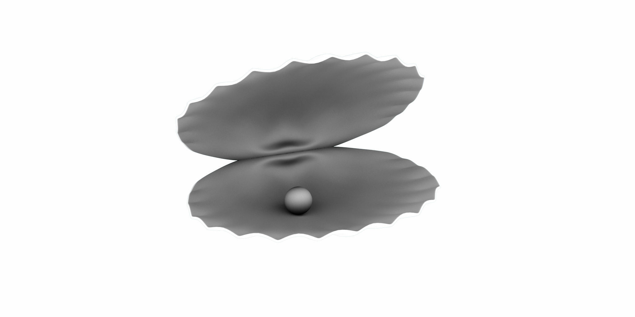 ocean pearl shell 3d model 3D model_5