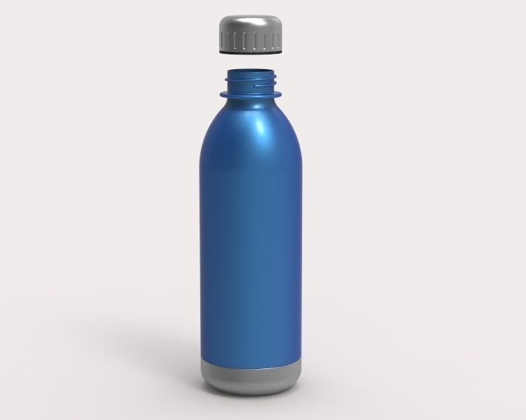 Hot Water Flask 3D print model_11