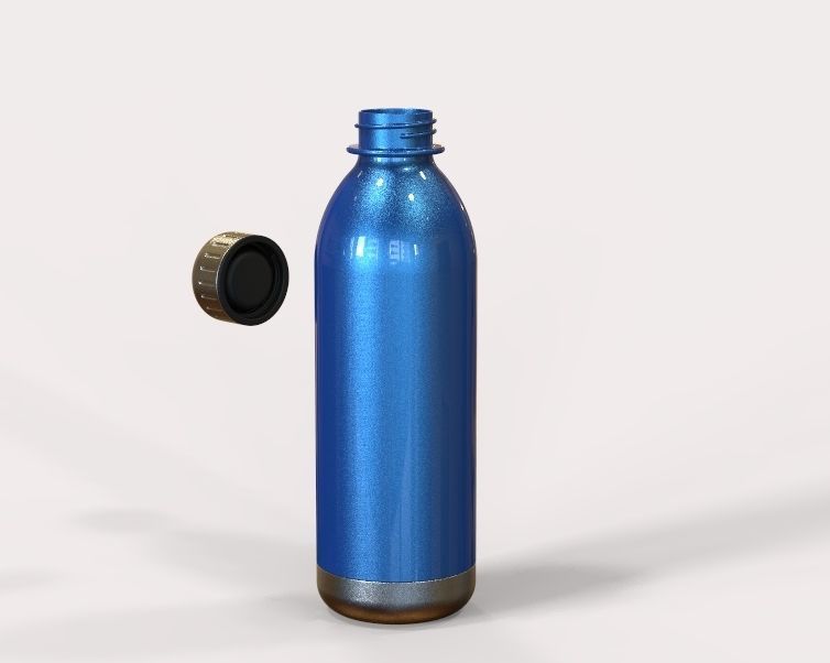 Hot Water Flask 3D print model_1