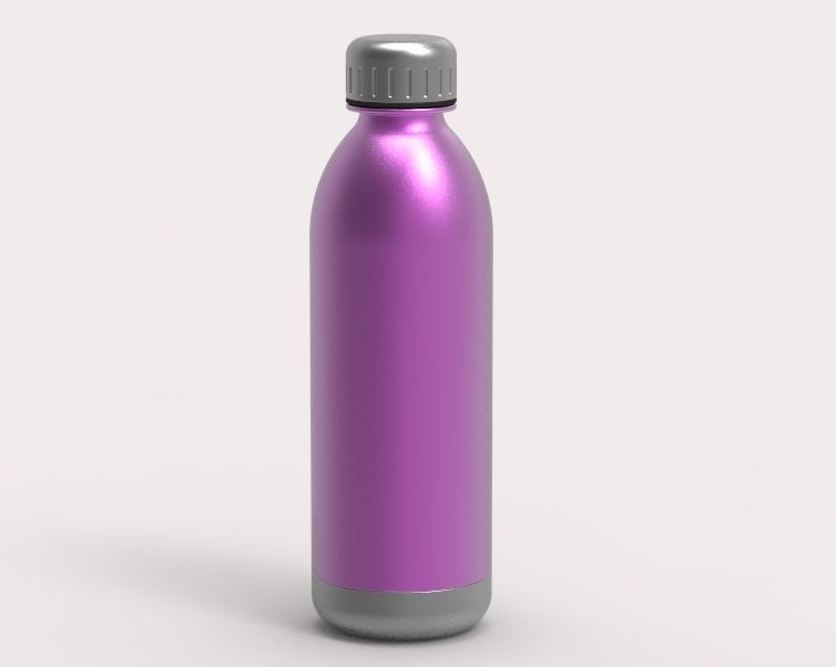 Hot Water Flask 3D print model_3