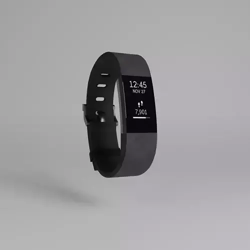 Fitbit Watch 3 Low-poly 3D model