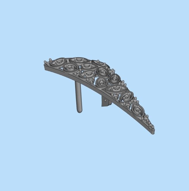 Women Earrings  with diamonds 3dm stl 3D print model 3D print model_25