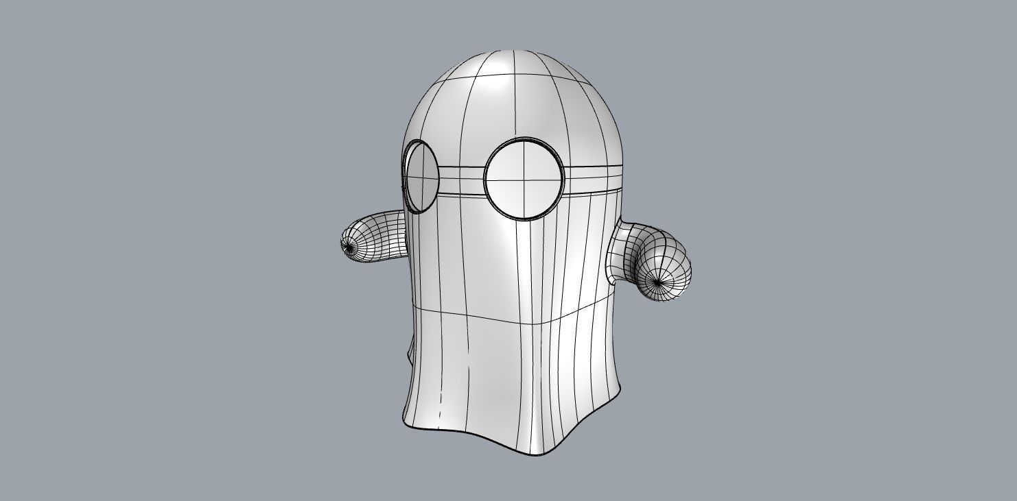 Nurbs Ghost 3D Print 3D print model_11