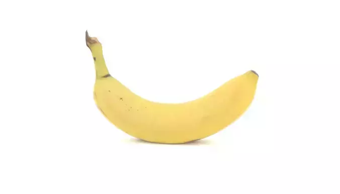 Banana 3D model photoscan Low-poly 3D model