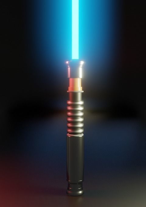 Lightsaber star wars light saber Free 3D model_1