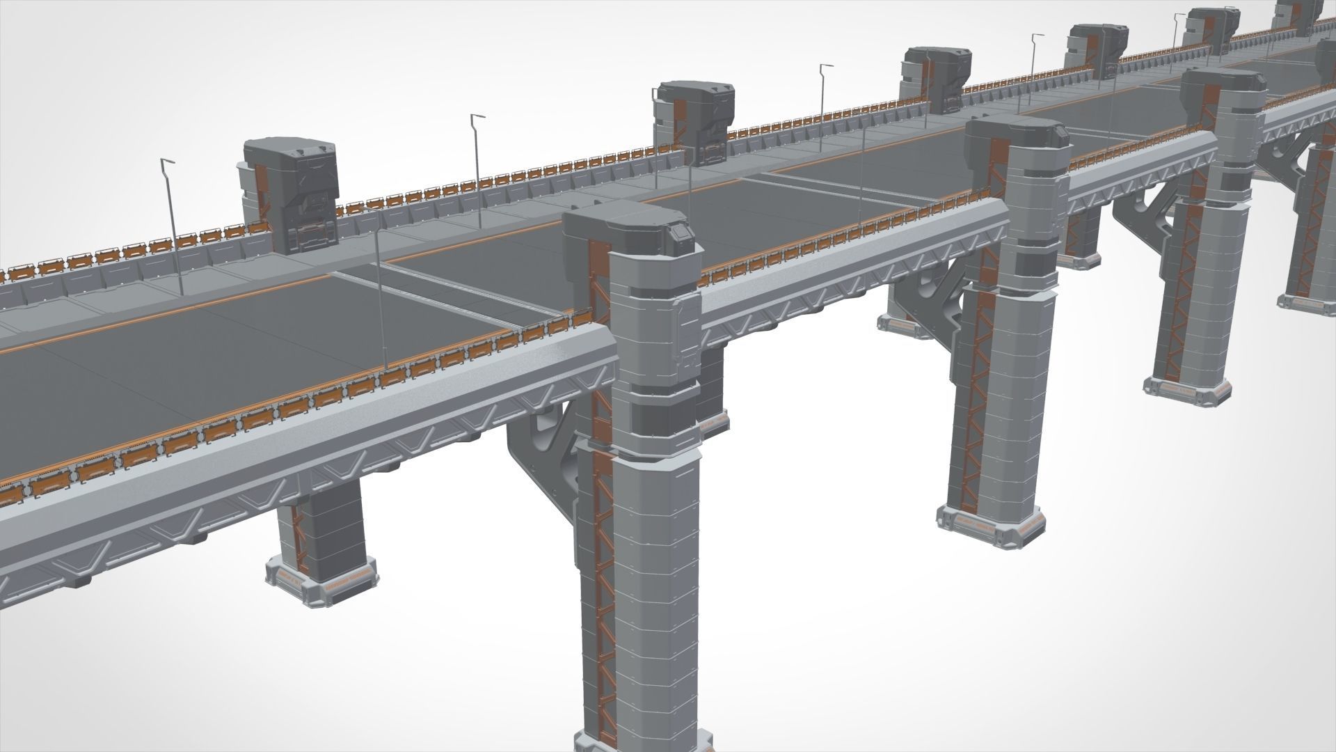 sci-fi bridge 2 3D model_5