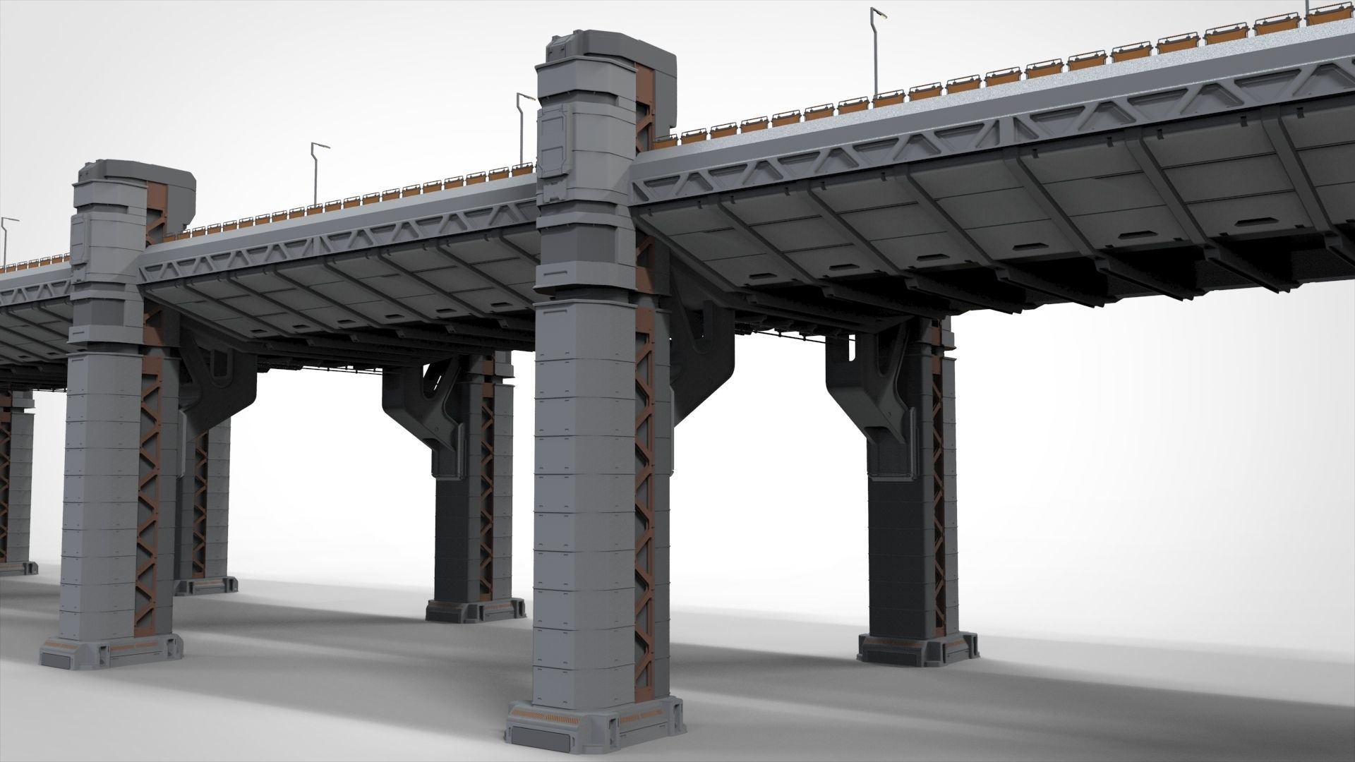 sci-fi bridge 2 3D model_7