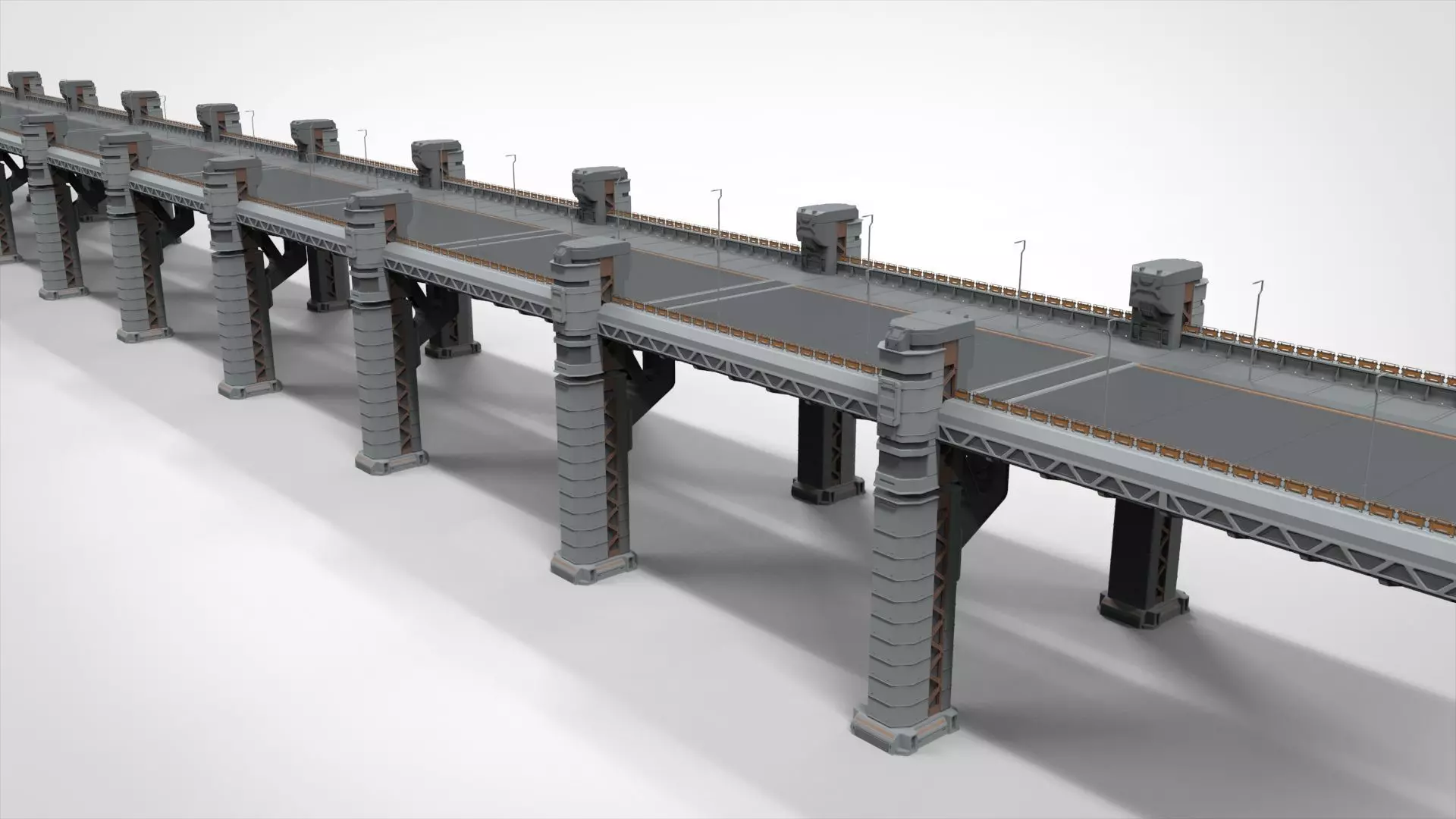 sci-fi bridge 2 3D model_0