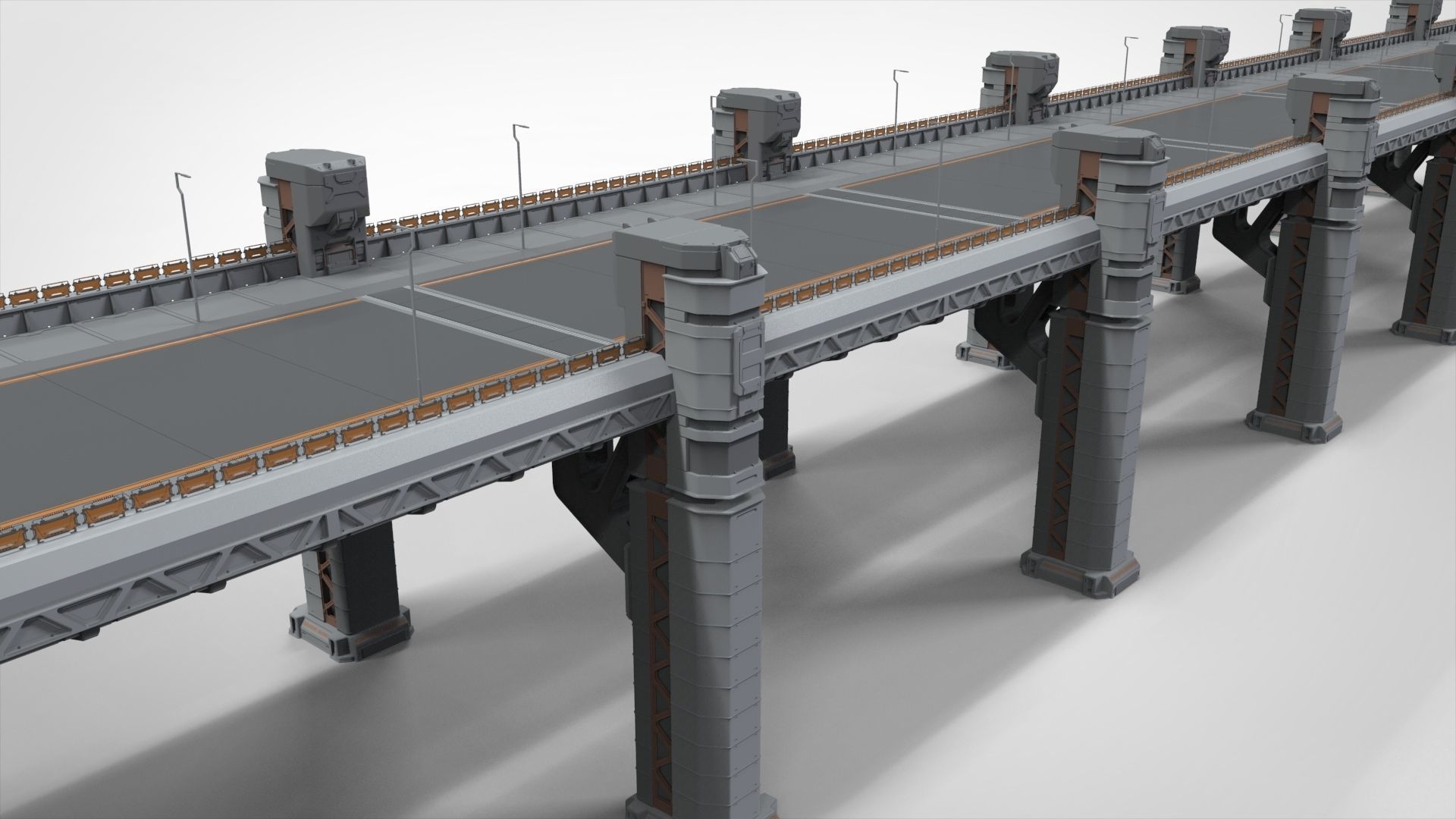 sci-fi bridge 2 3D model_4