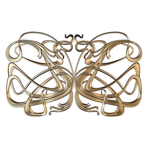 CNC DECOR art nouveau 3D model