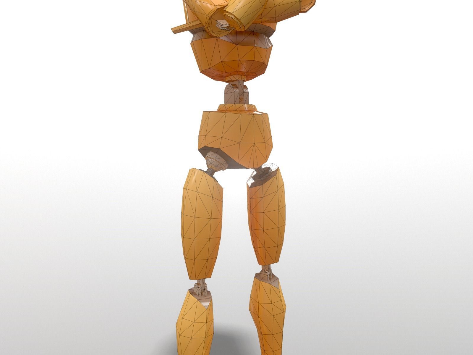 Crash Test Dummy Low-poly 3D model_8