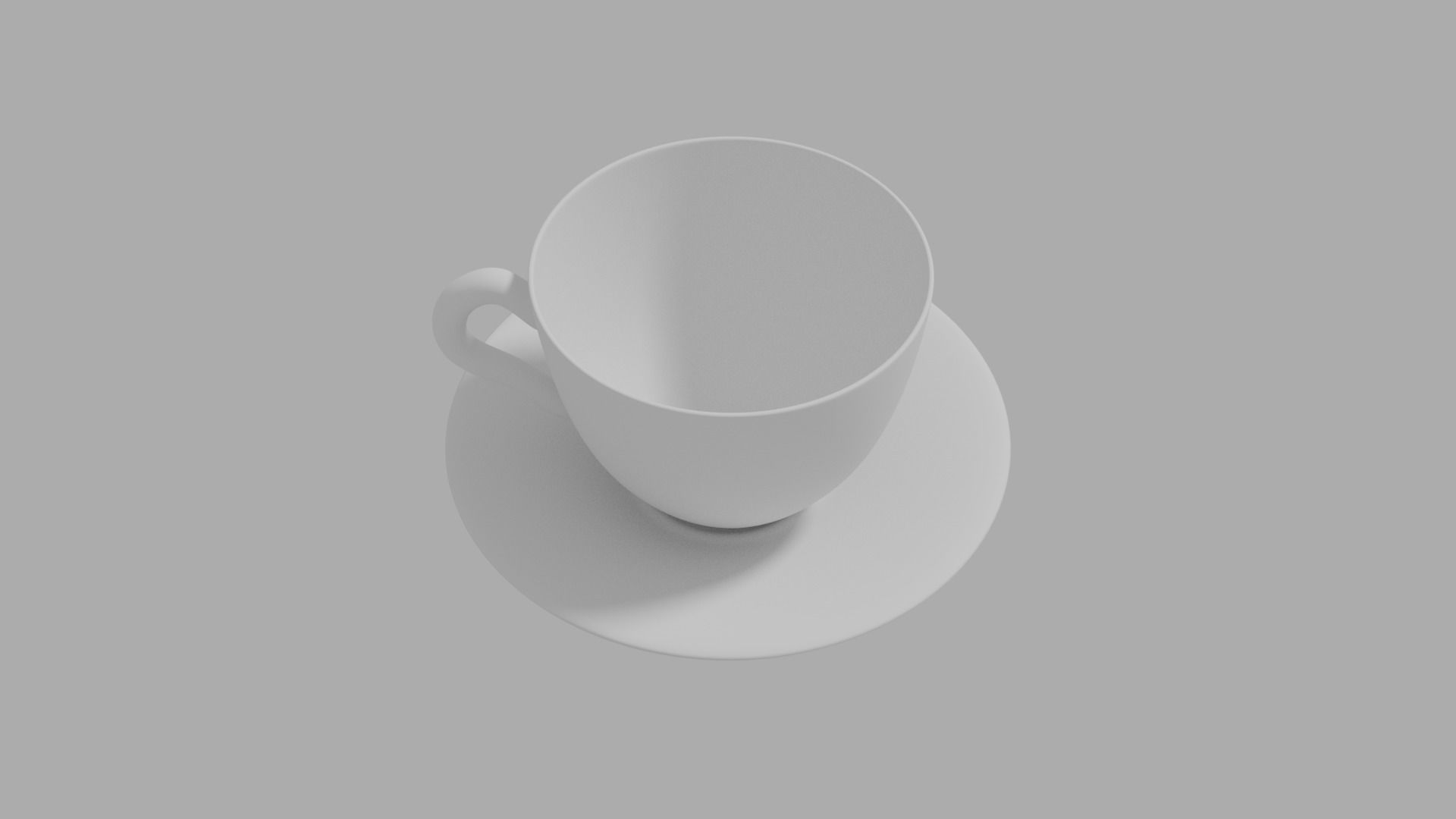 COFFEE CUP WITH SAUCER  3D print model_1