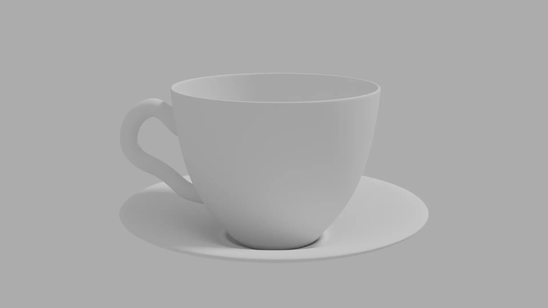 COFFEE CUP WITH SAUCER  3D print model_0