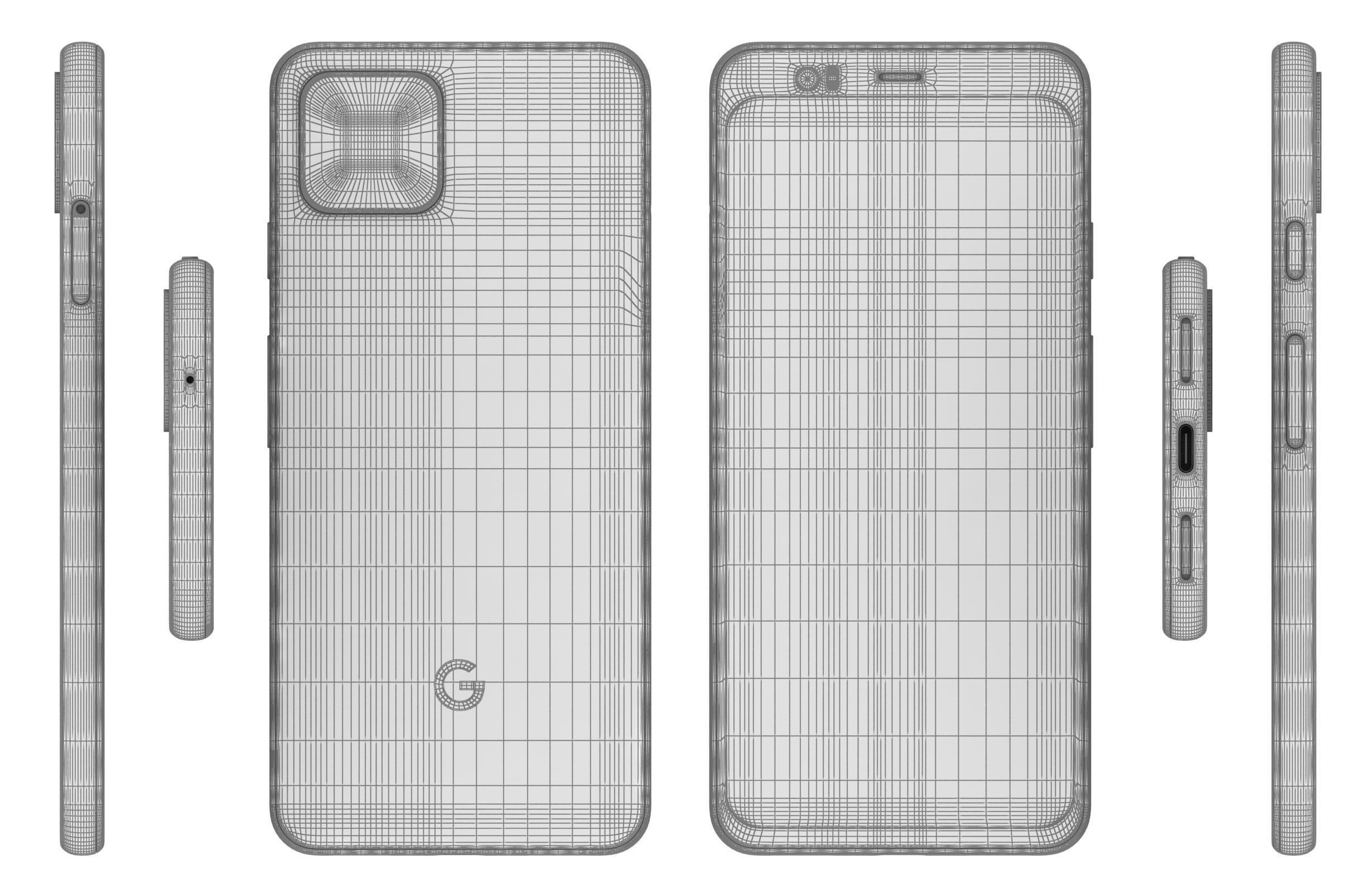 Google Pixel 4 All Colors 3D model_23