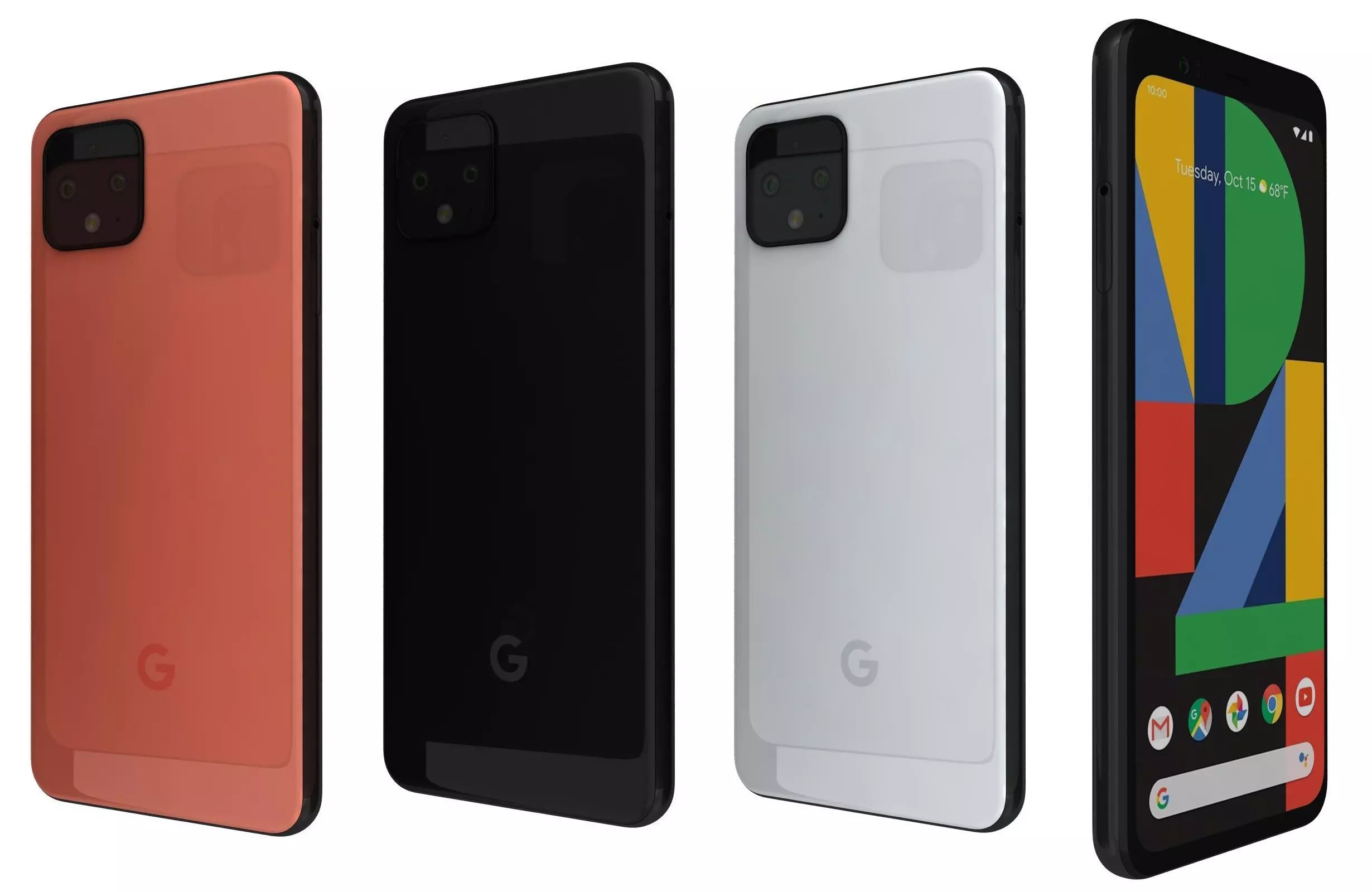 Google Pixel 4 All Colors 3D model_0