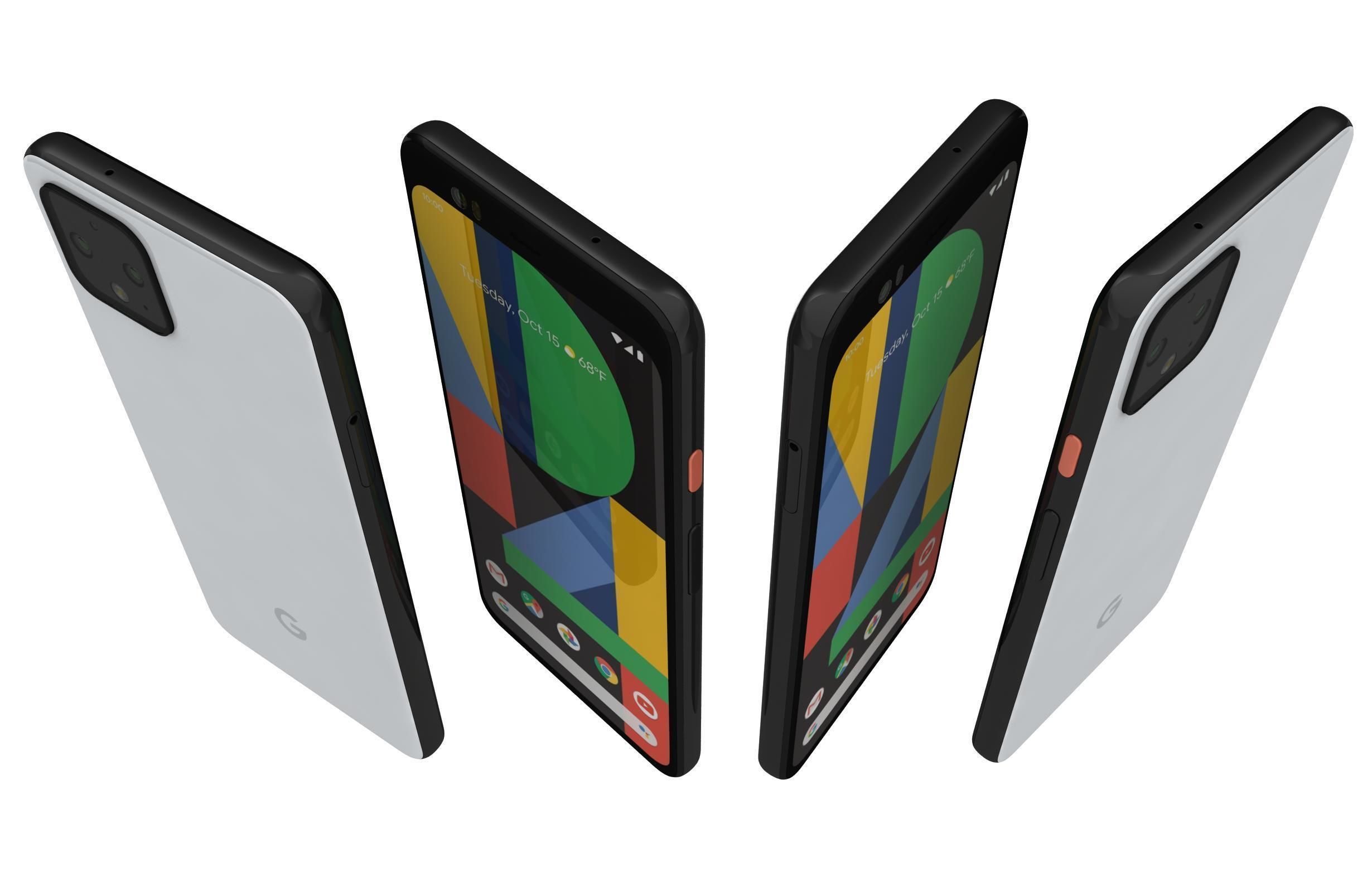 Google Pixel 4 All Colors 3D model_8