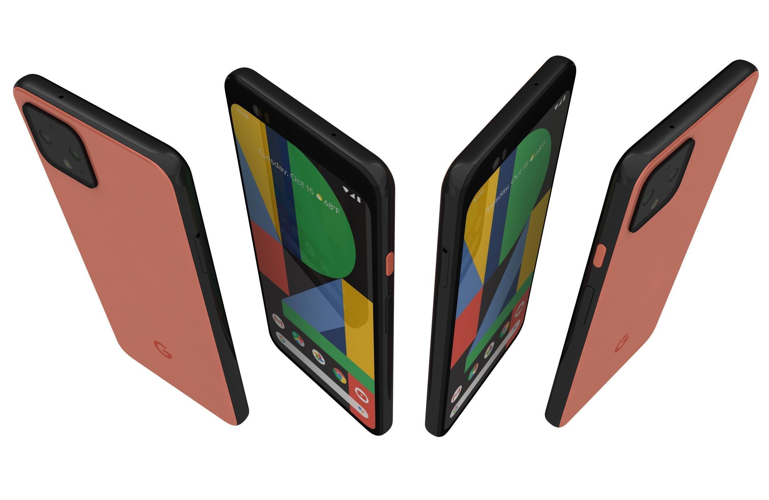 Google Pixel 4 All Colors 3D model_5