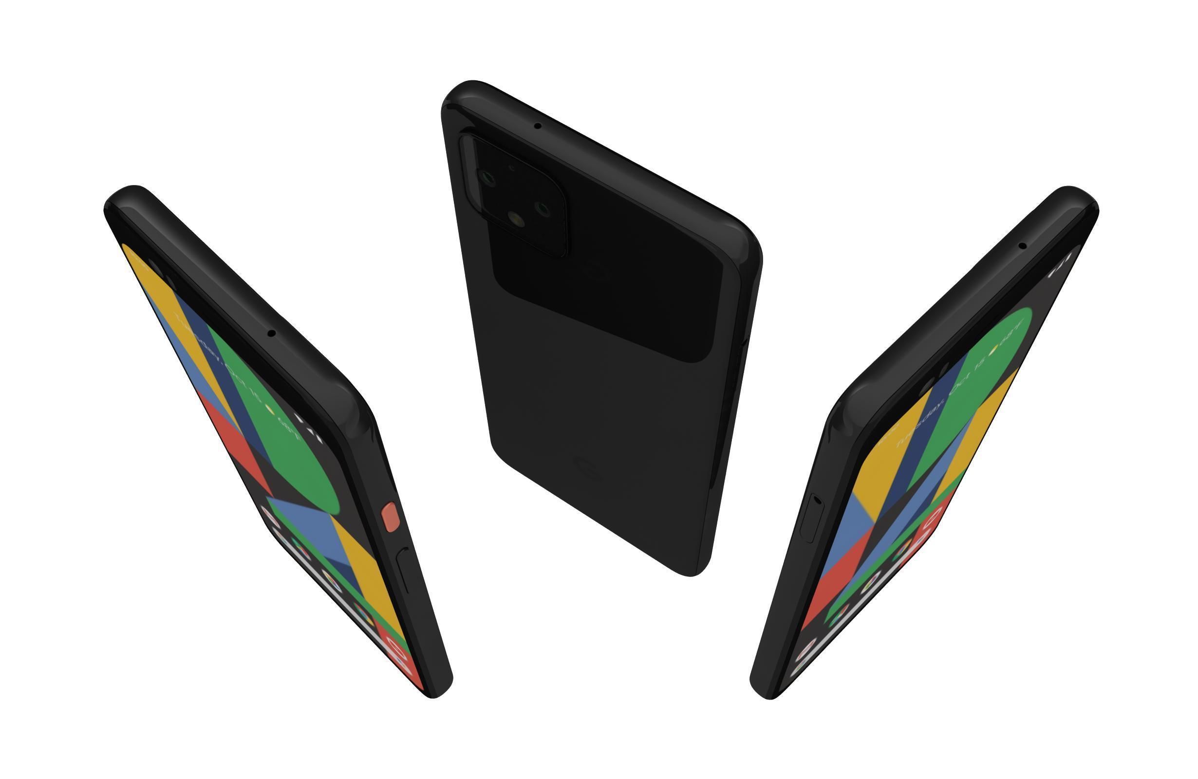 Google Pixel 4 All Colors 3D model_12
