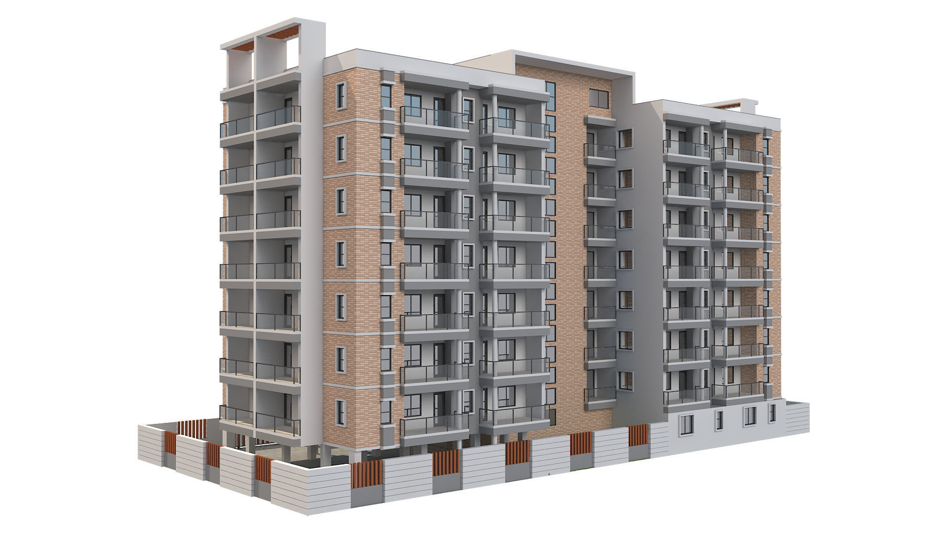 Apartment Building 14 3D model_15