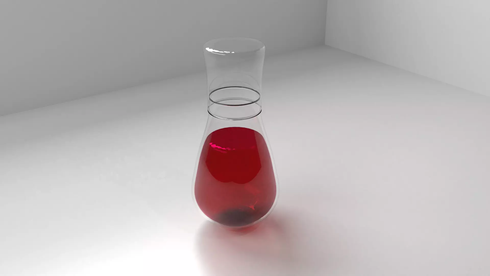 Decanter 3 with Liquid 3D model_0