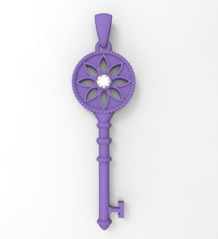 Key pendant 3D print model_5