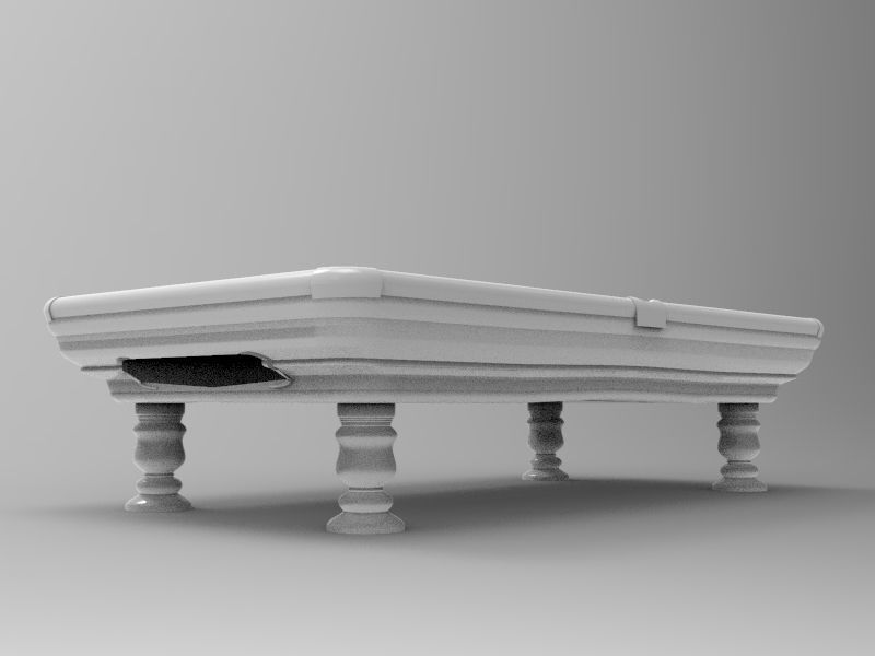 Pool table 3D model_7
