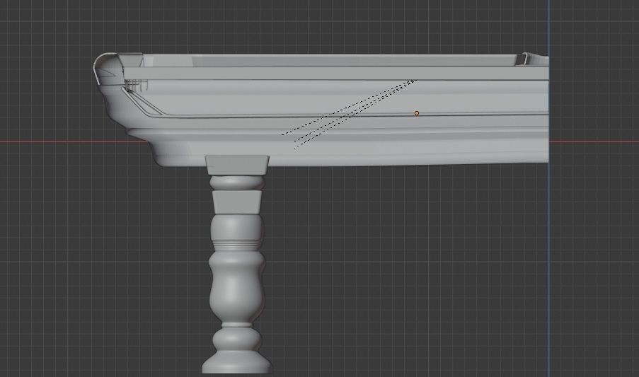 Pool table 3D model_5