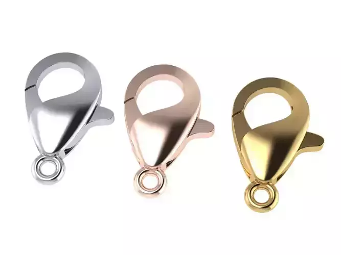 jewelry lock 12x8mm 3D print model