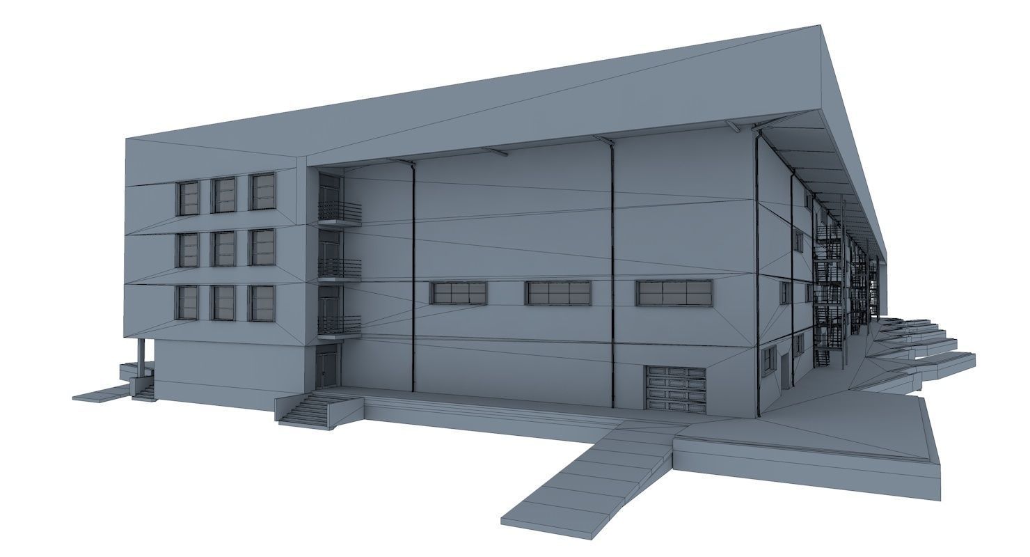 Industrial Warehouse 3D model_8