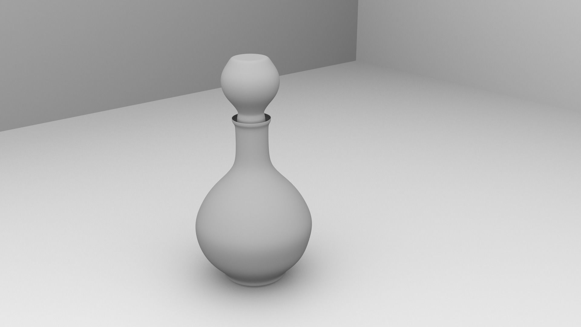 Decanter 4 glass 3D model_3
