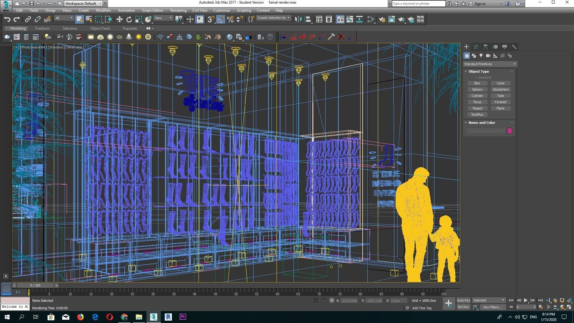 SOCKS SHOP SCENE Low-poly 3D model_3