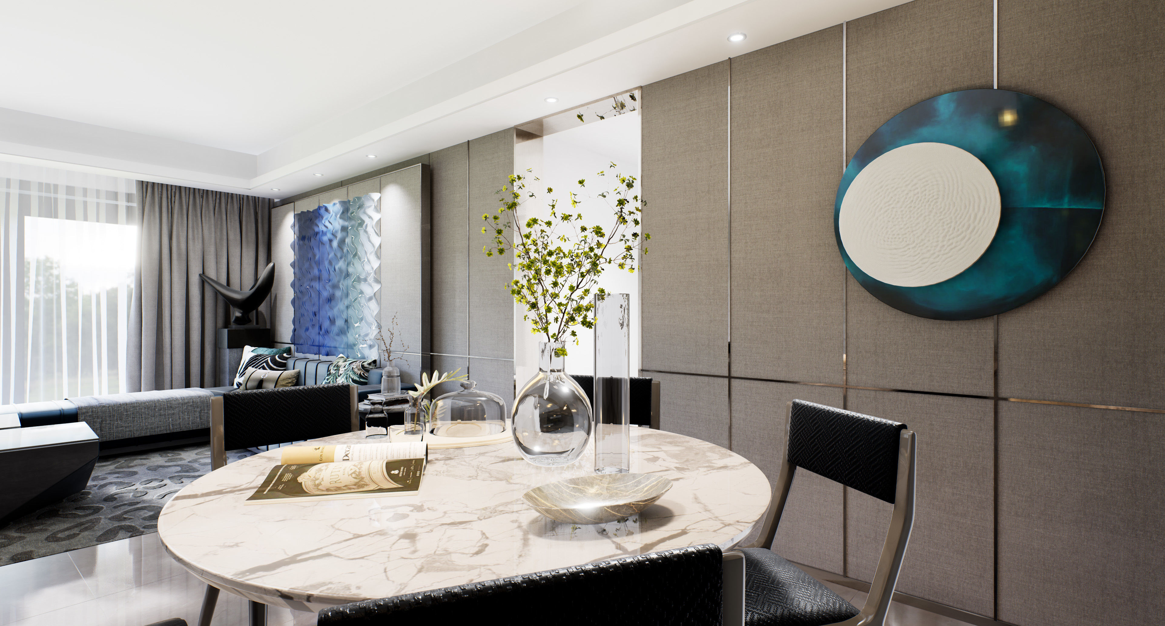 Living Room Interior walk through VR in UE4 unreal engine 423 3D model_4