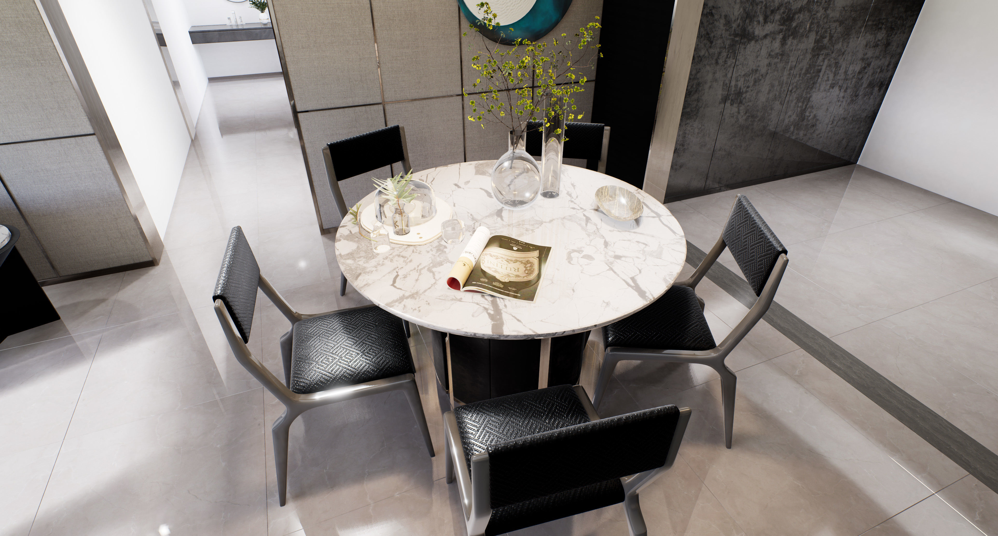 Living Room Interior walk through VR in UE4 unreal engine 423 3D model_3