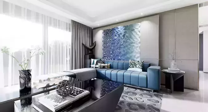 Living Room Interior walk through VR in UE4 unreal engine 423 3D model Living Room Interior walk through VR in UE4 unreal engine 423 3D model