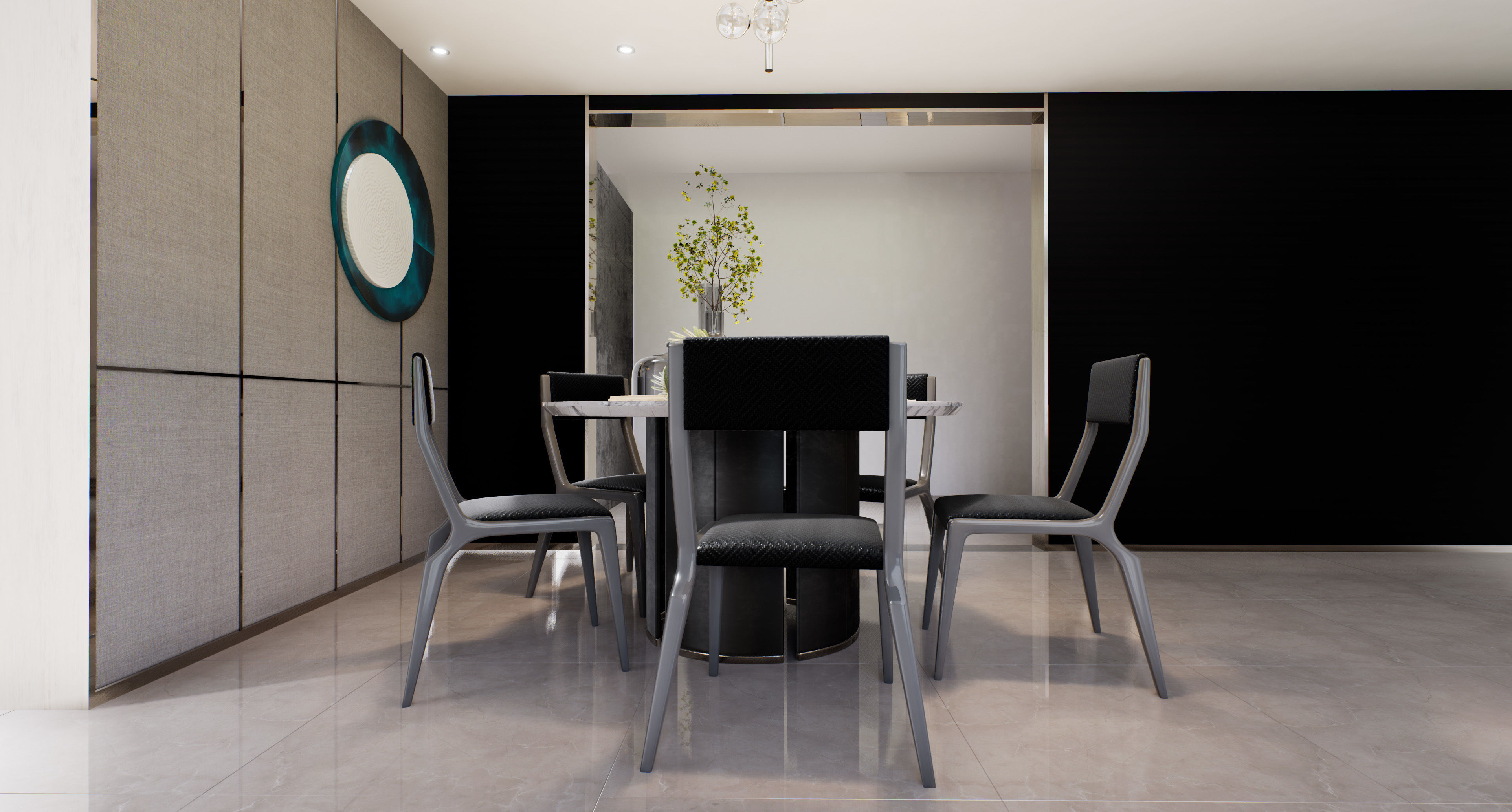 Living Room Interior walk through VR in UE4 unreal engine 423 3D model_7