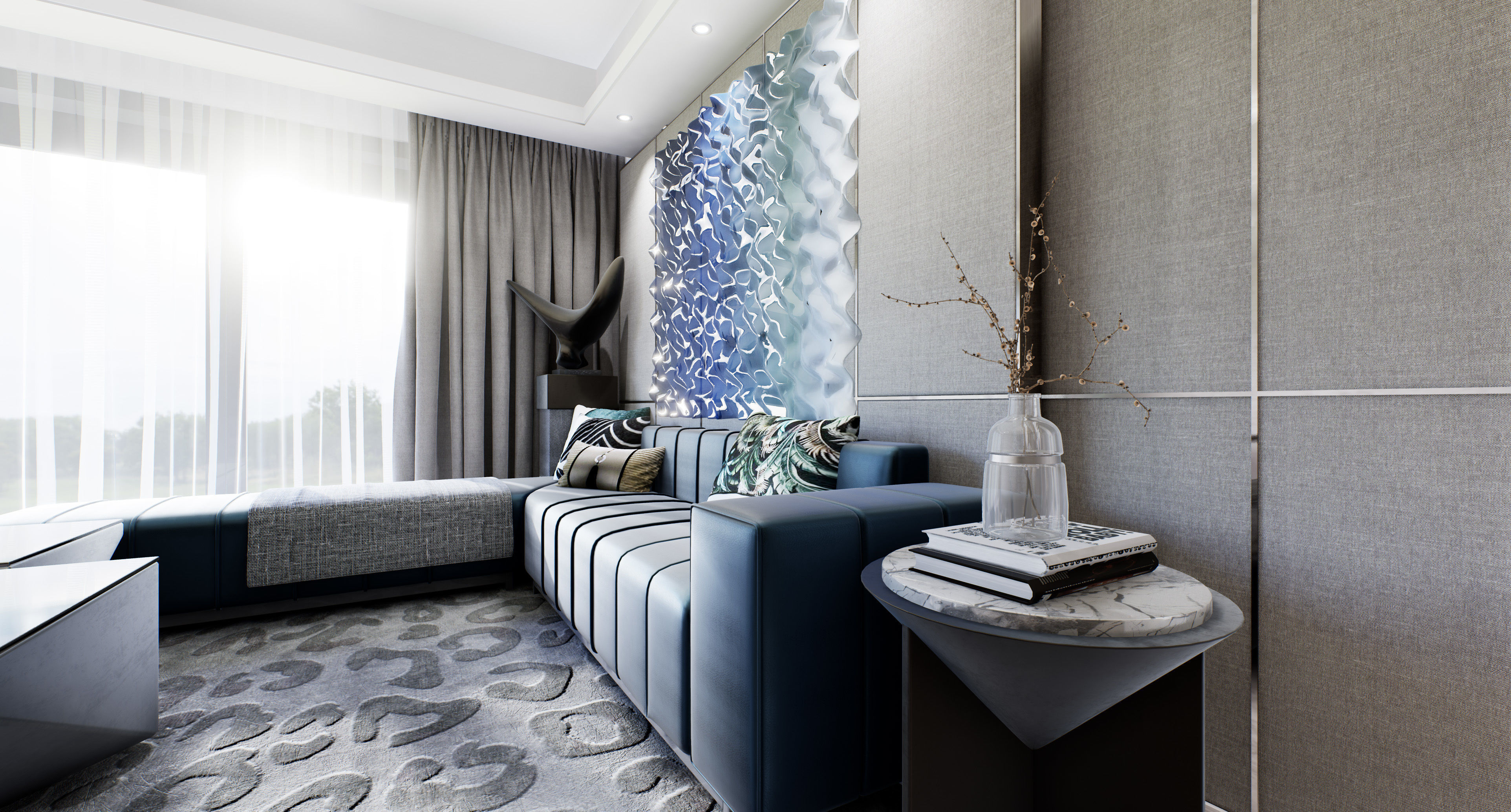 Living Room Interior walk through VR in UE4 unreal engine 423 3D model_12