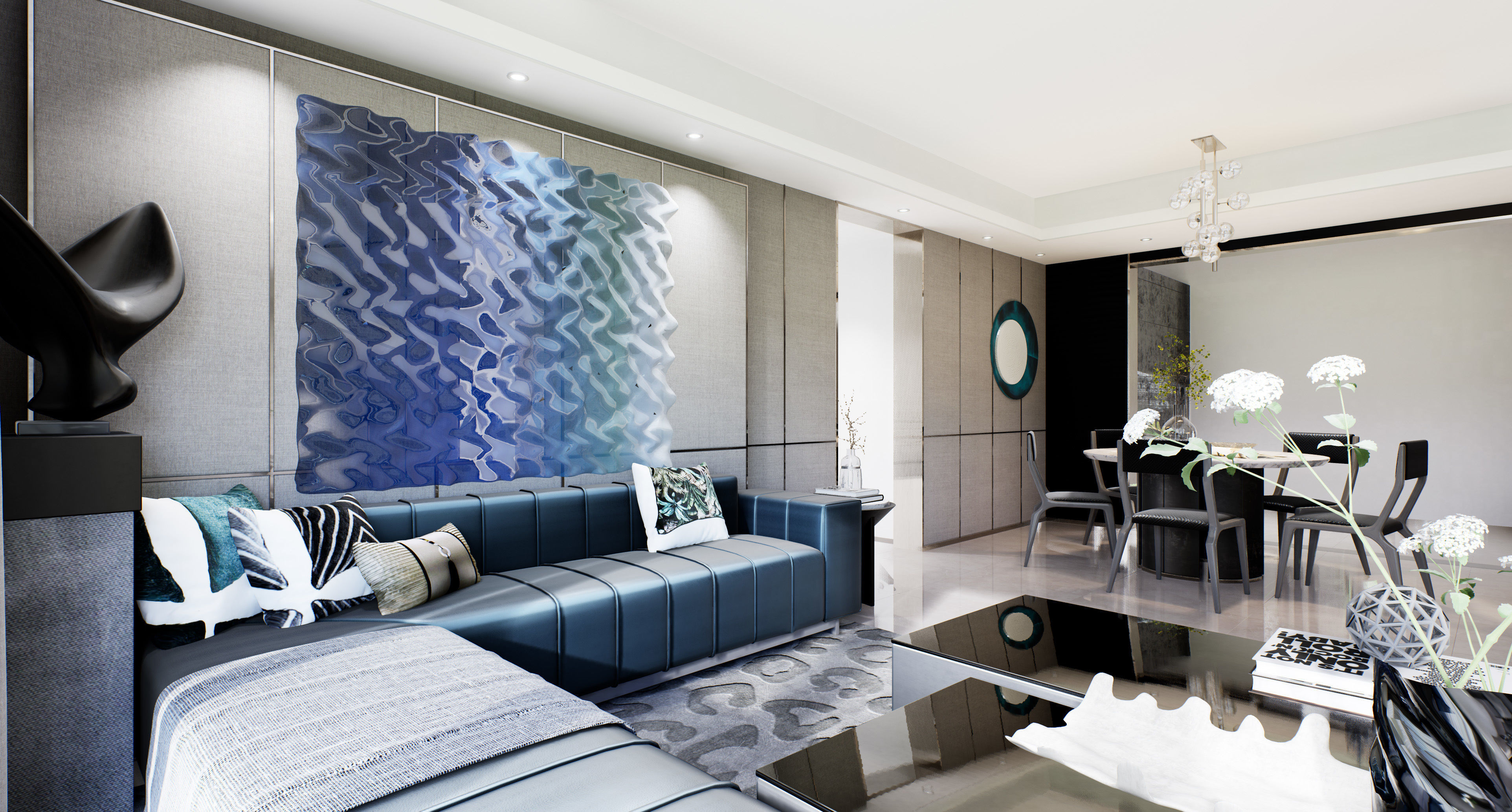 Living Room Interior walk through VR in UE4 unreal engine 423 3D model_5