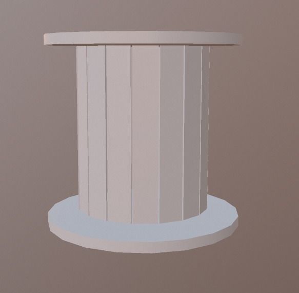 round table 3D model_1