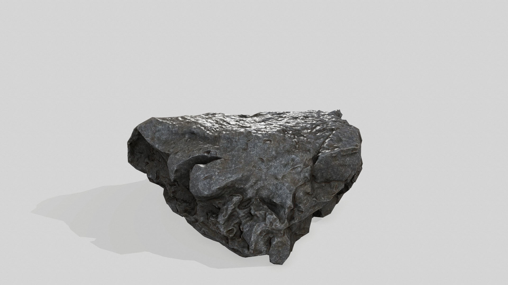 rock set Low-poly 3D model_23
