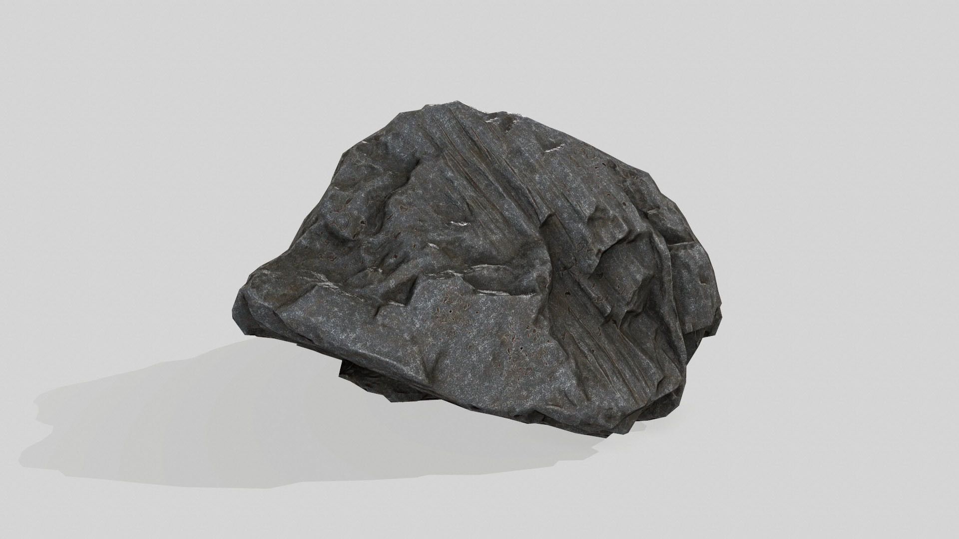 rock set Low-poly 3D model_20