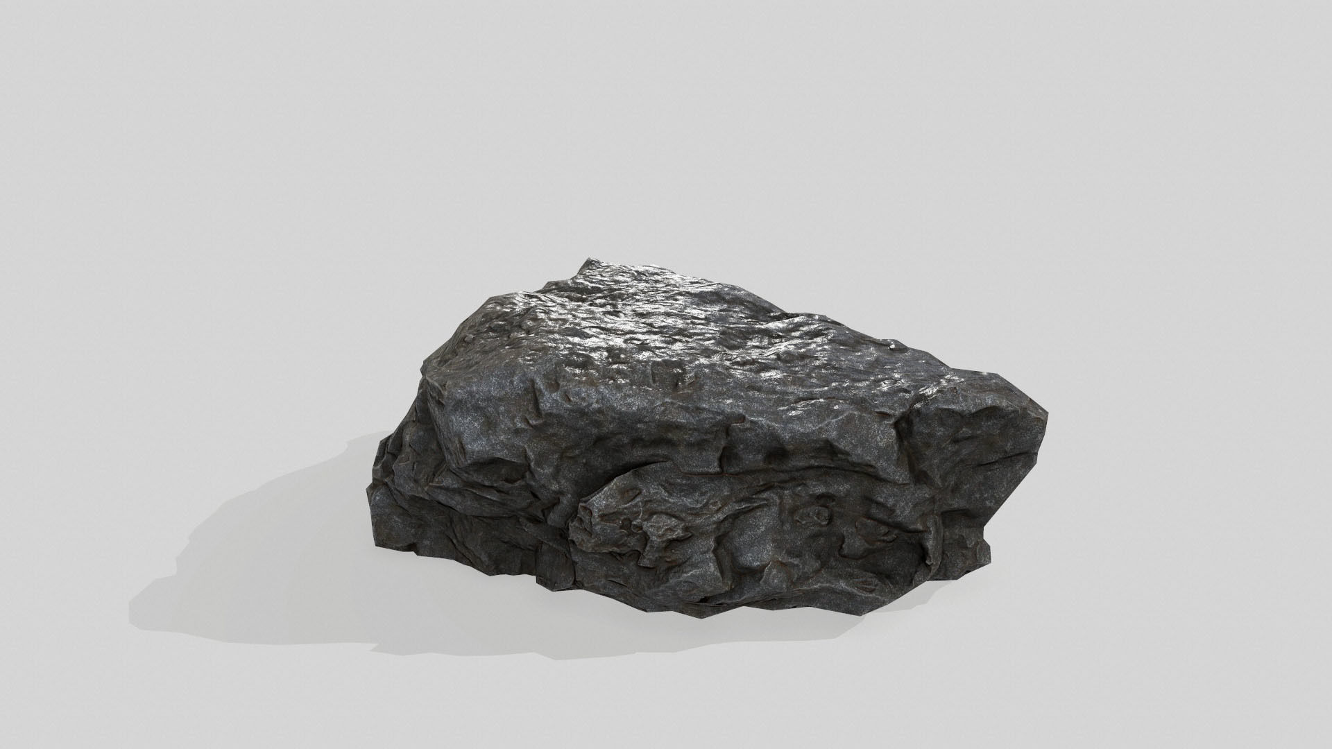 rock set Low-poly 3D model_22