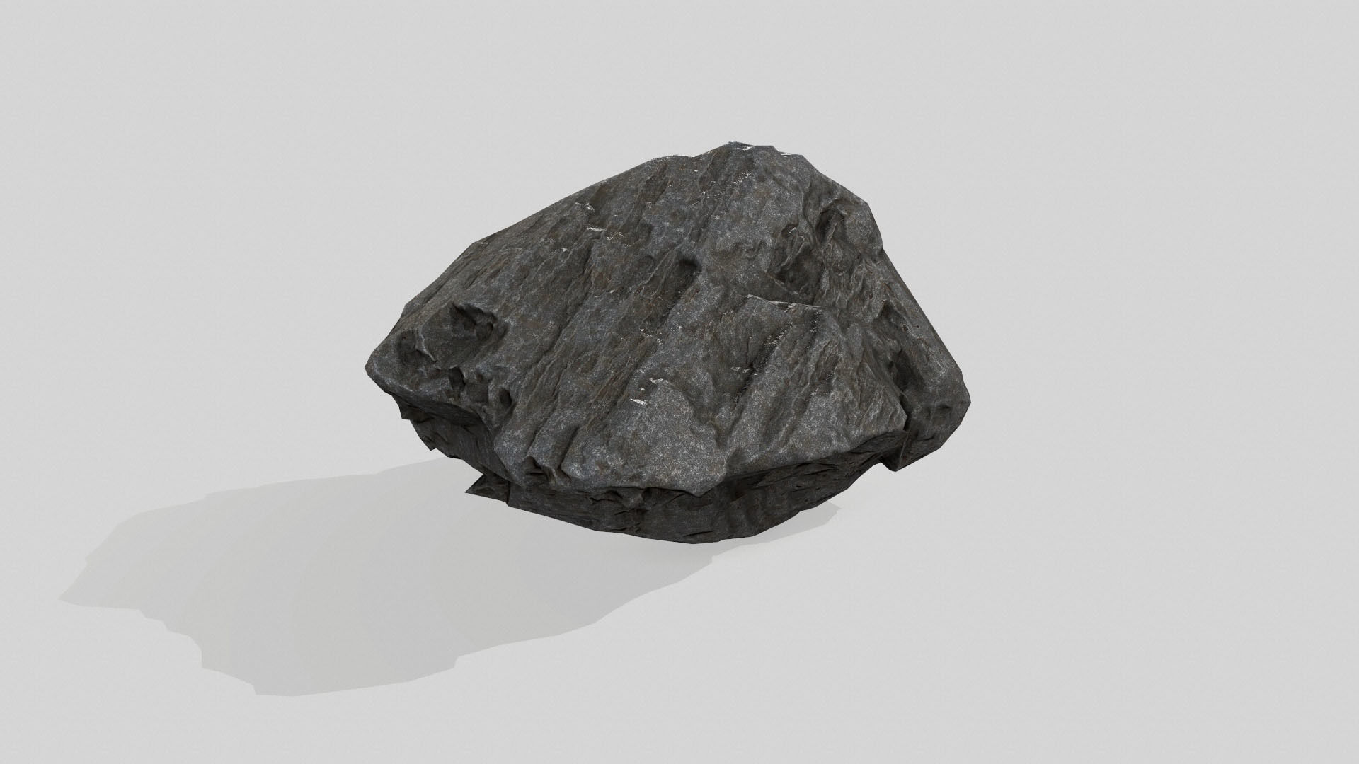 rock set Low-poly 3D model_18