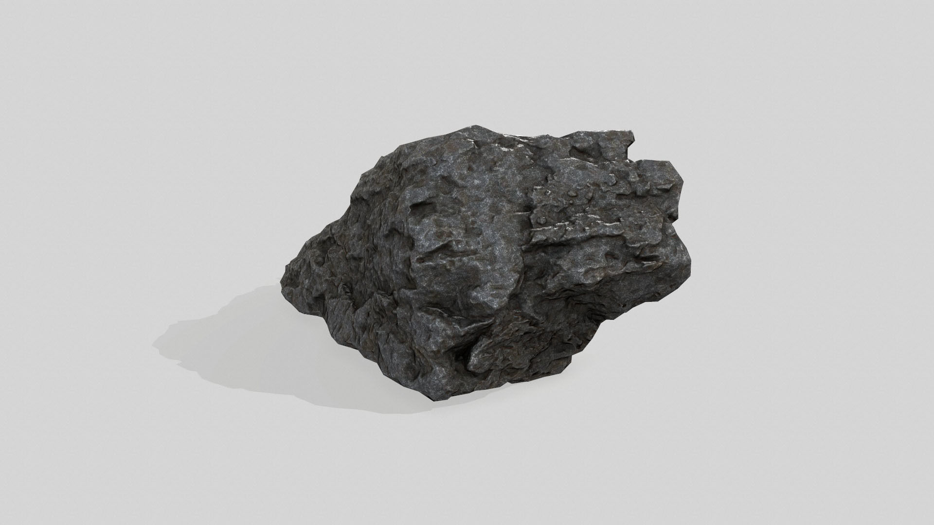 rock set Low-poly 3D model_35