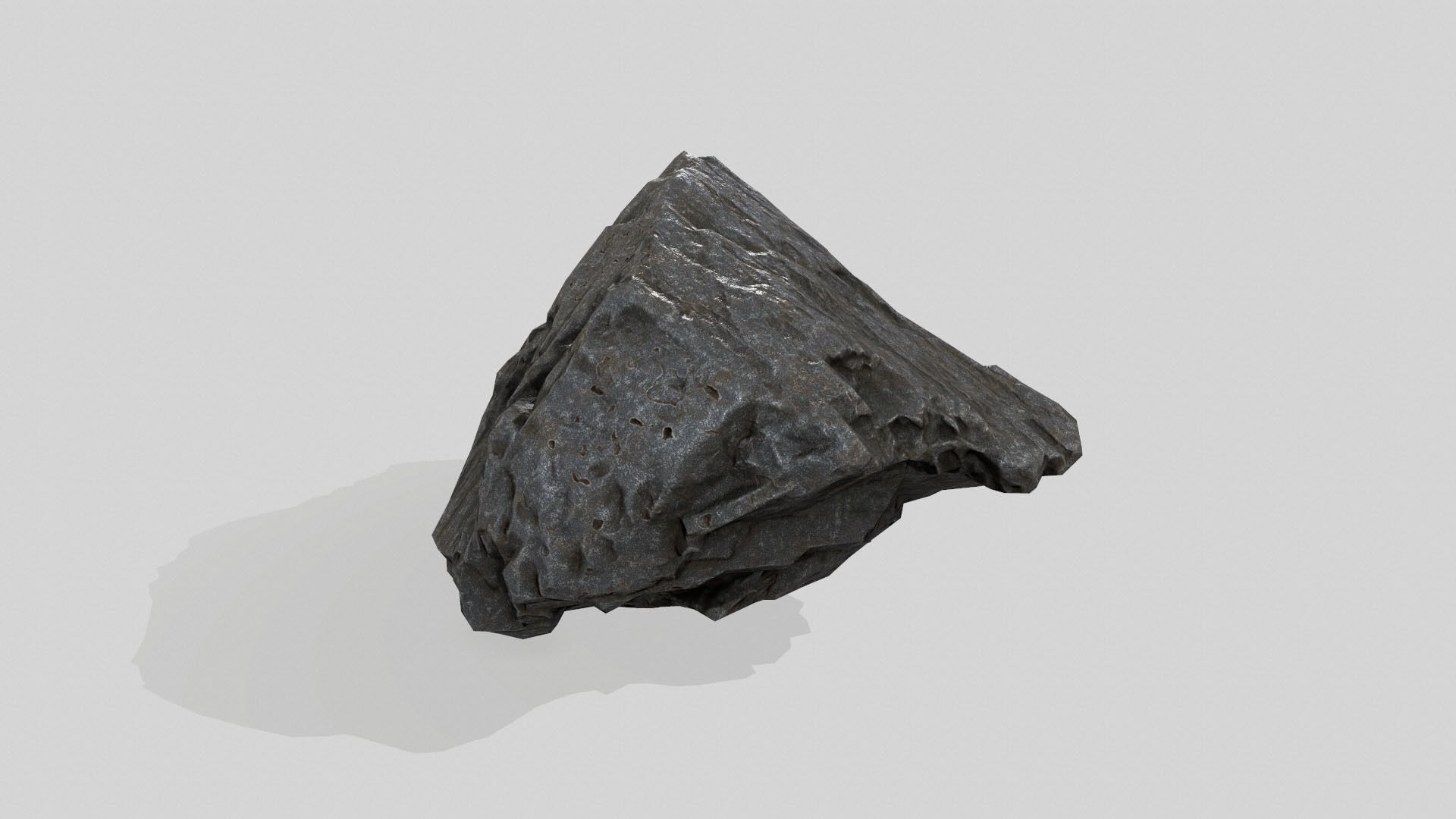 rock set Low-poly 3D model_19