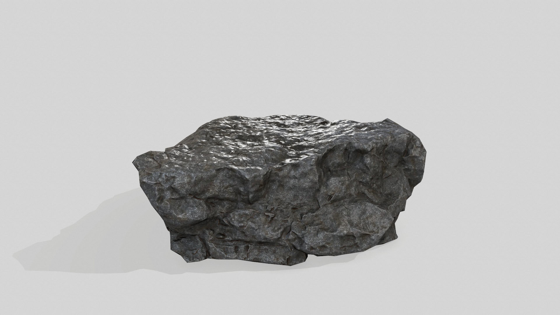 rock set Low-poly 3D model_21