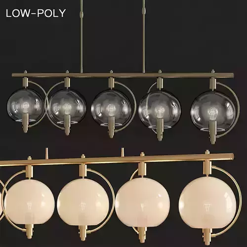 Hubbardton Forge Pluto low poly 3d model