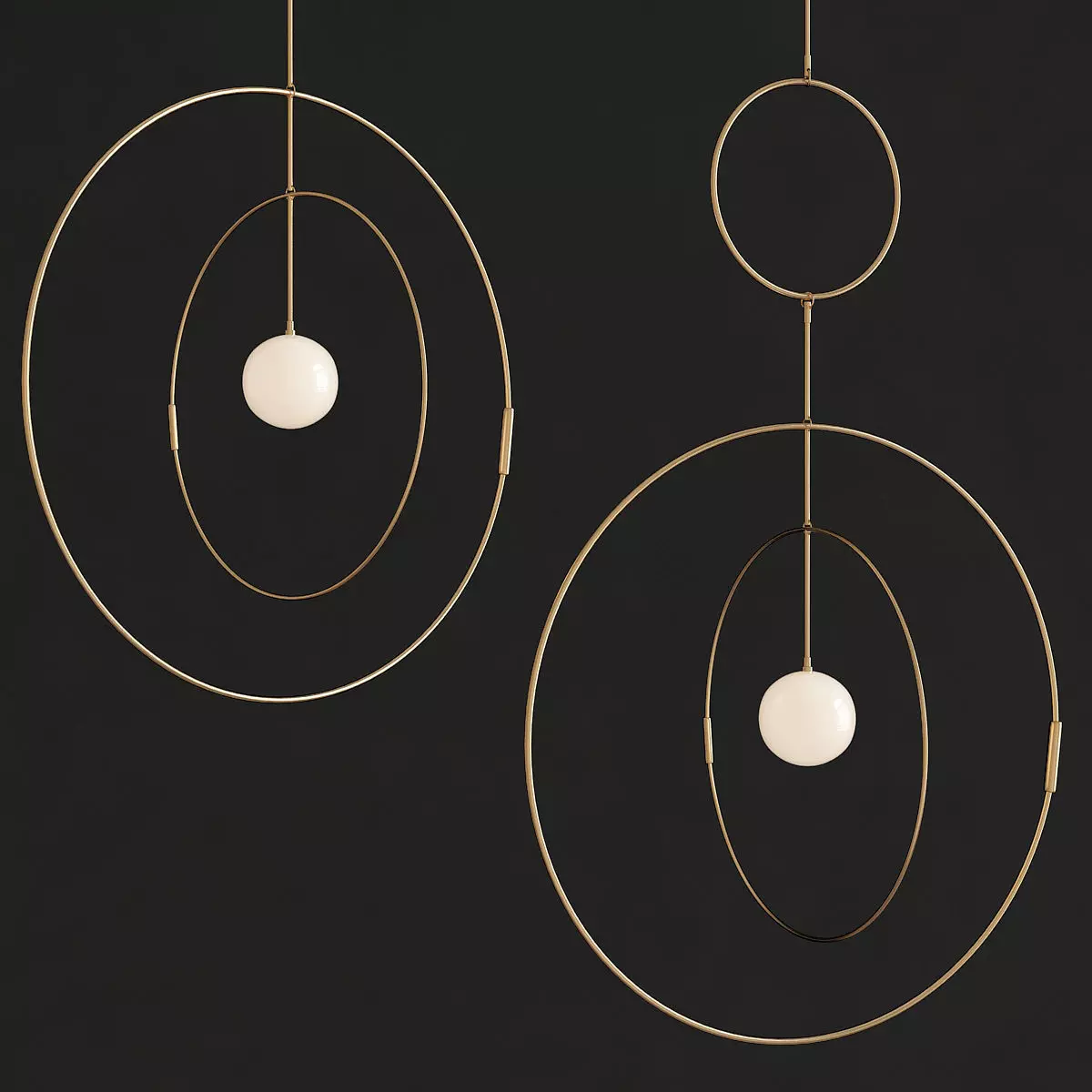 Kaja Skytte - Galaxy Globe low poly 3d model Low-poly 3D model_0