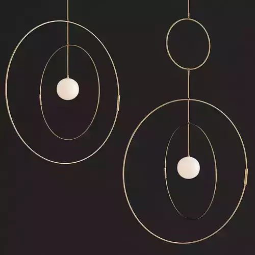 Kaja Skytte - Galaxy Globe low poly 3d model